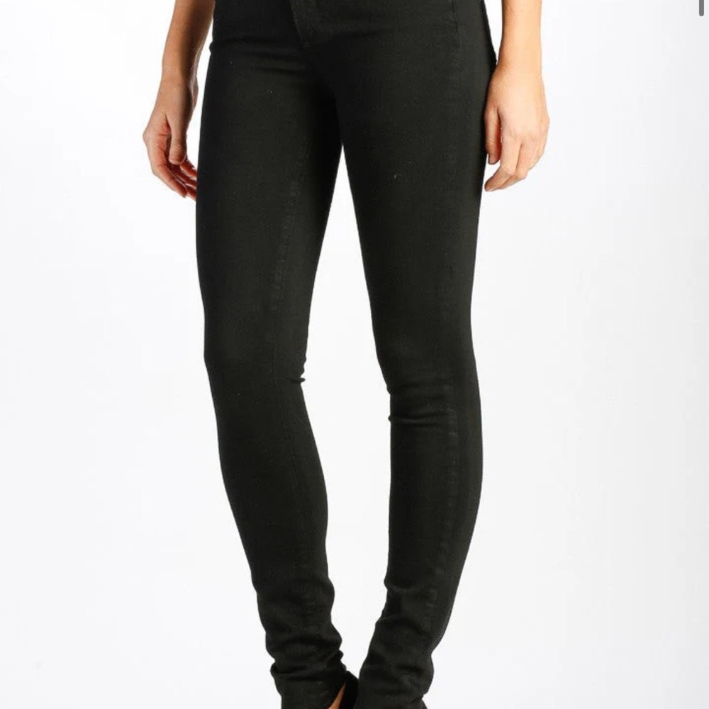 PAIGE Verdugo Ultra Skinny Fit Jeans in Black Shadow